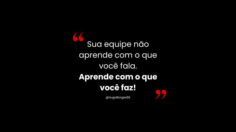 Leia mais sobre o artigo Sua equipe não aprende com discursos, aprende com atitudes: o verdadeiro papel da liderança pelo exemplo