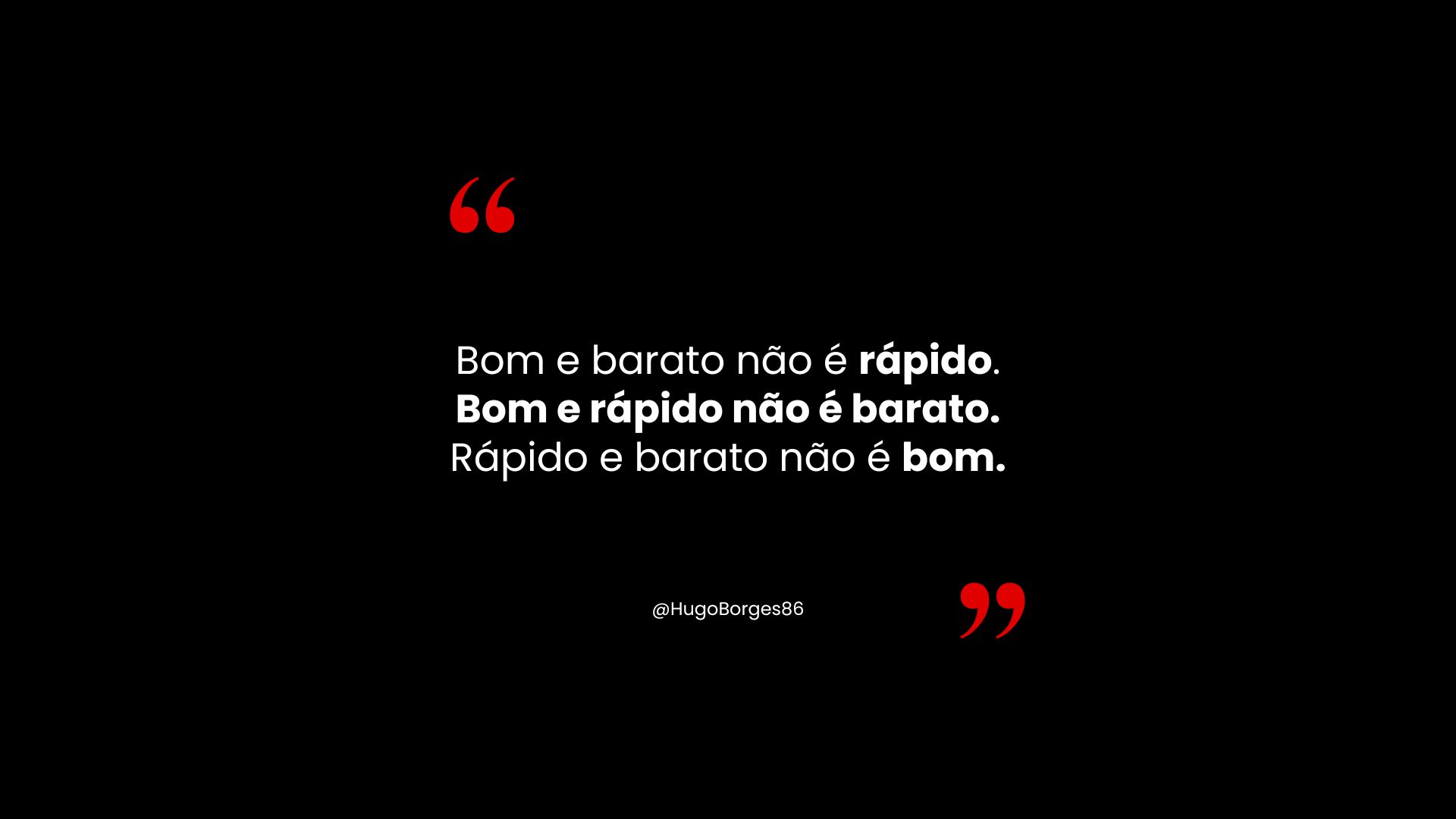 Leia mais sobre o artigo Bom, barato e rápido: a escolha que define resultados