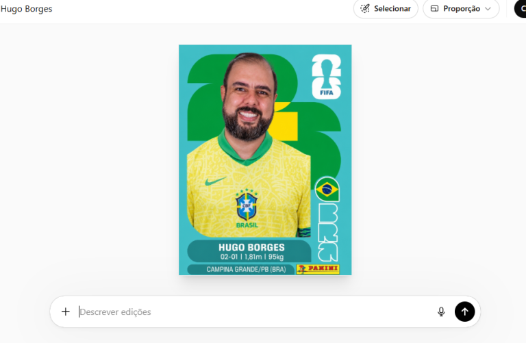 Leia mais sobre o artigo Como criar sua FIGURINHA da COPA 2026 com IA (ChatGPT)